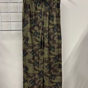 Caterpillar Boys Camo Pajama Pants in Olive and Brown